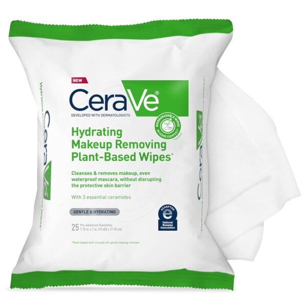 CeraVe Hydrating Facial Cleansing Makeup Remover Wipes