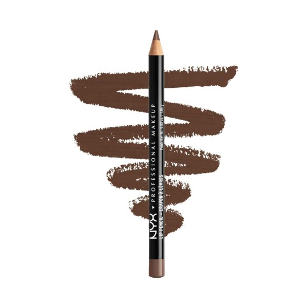 NYX PROFESSIONAL MAKEUP Slim Lip Pencil, Long-Lasting Creamy Lip Liner - Espresso