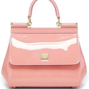 Dolce&Gabbana Sicily Patent Leather Top Handle Bag
