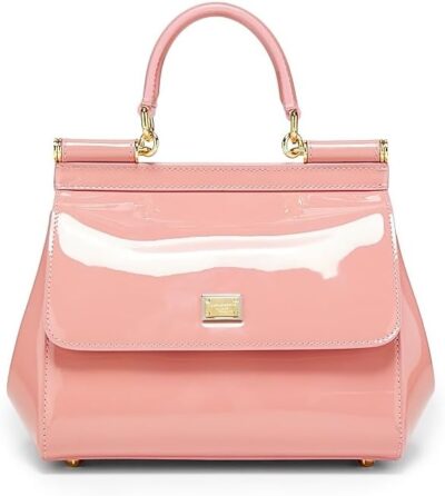 Dolce&Gabbana Sicily Patent Leather Top Handle Bag