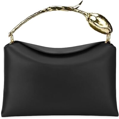 Erdem Bloom Medium Leather Top Handle Bag