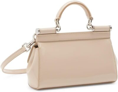 Dolce&Gabbana Small Sicily Patent Leather Top Handle Bag - Image 2
