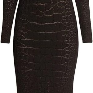 Balmain Croc-Effect Knit Open-Back Maxi Dress