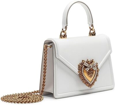 Dolce&Gabbana Devotion Leather Top Handle Bag - Image 4