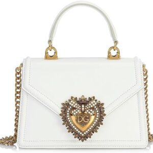 Dolce&Gabbana Devotion Leather Top Handle Bag