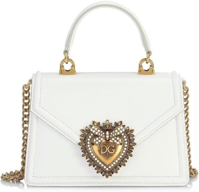 Dolce&Gabbana Devotion Leather Top Handle Bag