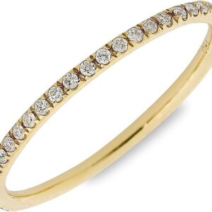 Ileana Makri Classic 18K Yellow Gold & Diamond Thread Band Ring