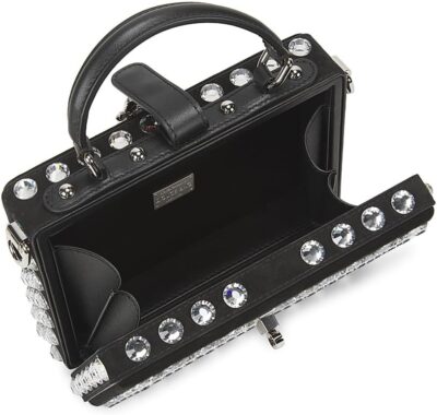 Dolce&Gabbana Strass-Embellished Leather Box Bag - Image 4
