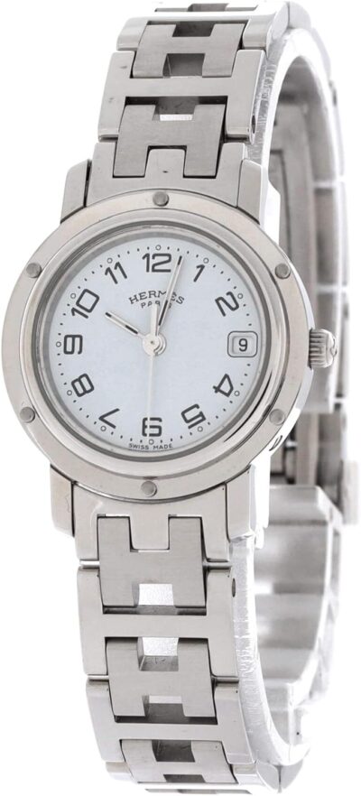 Hermès Hermes, Pre-Loved Clipper Quartz Watch Stainless Steel 24 - Image 3