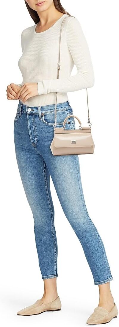 Dolce&Gabbana Small Sicily Patent Leather Top Handle Bag - Image 3