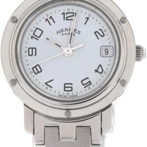 Hermès Hermes, Pre-Loved Clipper Quartz Watch Stainless Steel 24