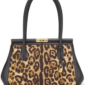 Dolce&Gabbana Marlene Leopard Top Handle Bag