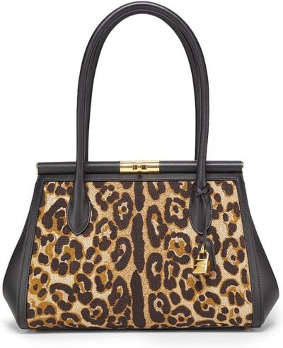 Dolce&Gabbana Marlene Leopard Top Handle Bag