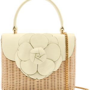 Oscar de la Renta Wicker Mini TRO Bag