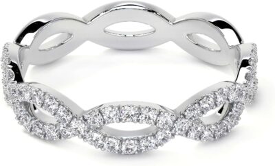 About this item 0.32 CT natural diamond pavé. 18K white gold. G–H color, VS–SI clarity. Understated, stackable elegance. Hand-finished quality. Description Pavé-set natural diamonds totaling 0.32 CT (G–H color, VS–SI clarity) in 18K white gold for refined everyday shine. Jewelry Information Brand, Seller, or Collection Name Leviev Material 18K White Gold Setting Pave Ring size 6 Resizable N Stone Weight 0.32 carats White Gold Metal stamp 18k (750) Diamond Minimum clarity VS Number of stones 88