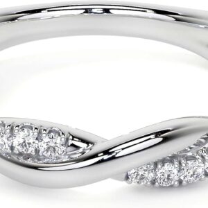 Twirl Ring with Diamond Pave, 0.15 CT
