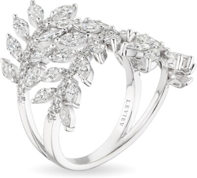 Starlit Reverie Diamond Ring, 18K White Gold